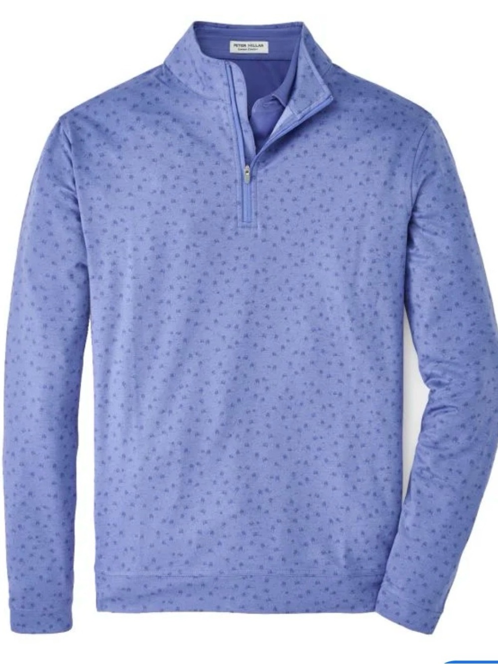 Peter Millar Men’s Perth Performance Quarter-Zip Pullover Carts Blue XL
